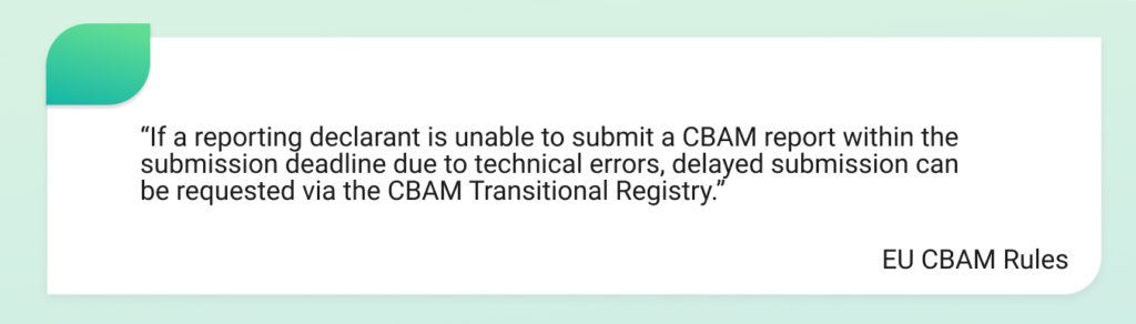 CBAM reporting rules to request delayed report submissions