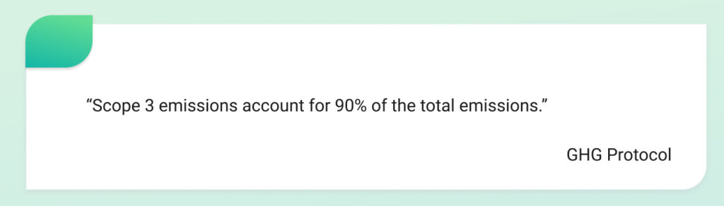 Scope 3 emissions accounting