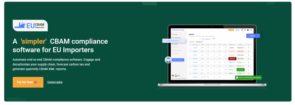 EU CBAM Importer tool for CBAM declarants